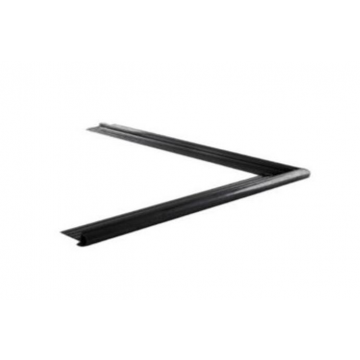 Daktrim buitenhoek met kraal zwart 26mm breed - 500 x 500mm lang
