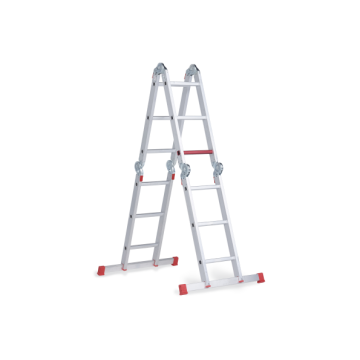 Vouwladder 4x3 in A-stand