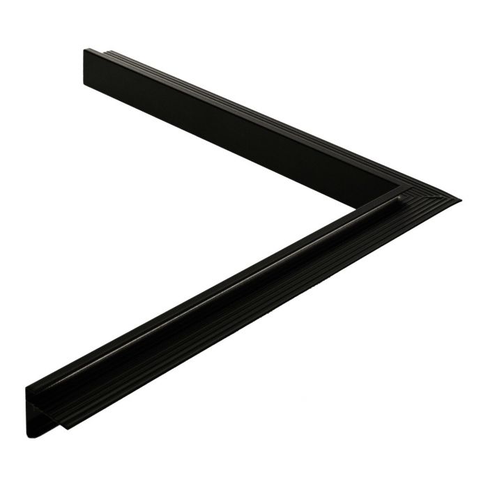 Universele daktrim binnenhoek zwart 60mm breed - 500 x 500mm lang main product photo