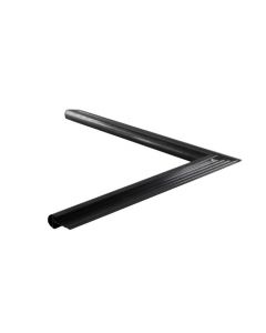 Daktrim binnenhoek met kraal zwart 26mm breed - 500 x 500mm lang