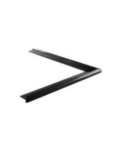 Daktrim buitenhoek met kraal zwart 26mm breed - 500 x 500mm lang